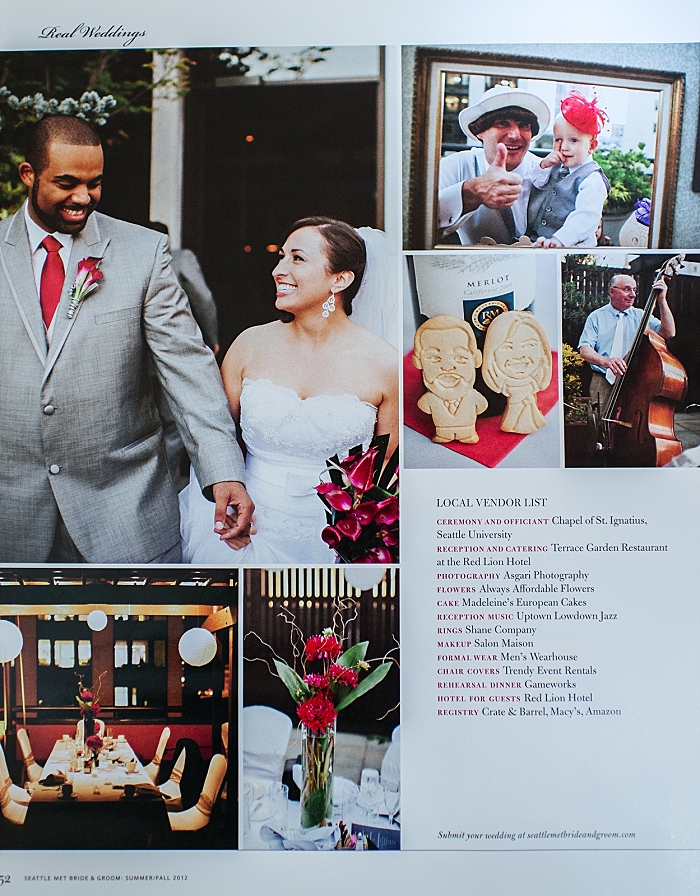 Asgari Photography Featured in the Seattle Met Bride & Groom Magazine